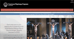 Desktop Screenshot of franciscanpilgrimages.com